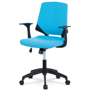 Kancelářská židle na kolečkách BELA — modrá, područky
