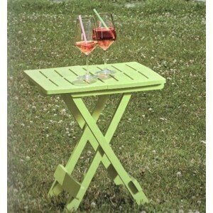 Skládací stolek PARMA — plast, více barev Limetková