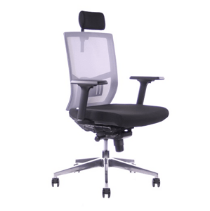Kancelářská ergonomická židle Sego ANDY AL — více barev, nosnost 130 kg Šedá