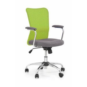Dětská židle na kolečkách ANDY — látka, více barev Zelená