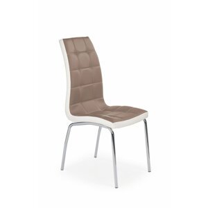 Jídelní židle DELON - kov, ekokůže, více barev Béžová