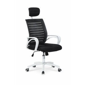 Kancelářská otočná židle SOCKET – síť, látka, černá / bílá