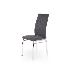 Jídelní židle LEMUR – látka, tmavě šedá