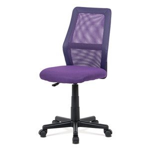 Dětská židle na kolečkách Autronic KA-Z101 – bez područek, fialová