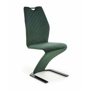 Jídelní židle GERDA – samet, zelená