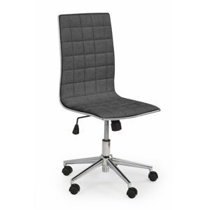 Kancelářská otočná židle TIROL 2 — látka, tmavě šedá