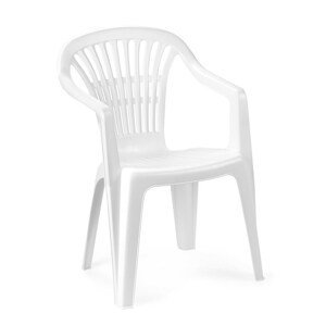 Zahradní židle SAND –⁠ plast, bílá