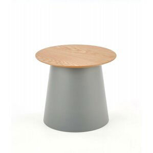 Konferenční stolek AZZURA S –⁠ plast/dřevo, šedá
