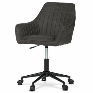 Kancelářská otočná židle FRANK – látka, černá
