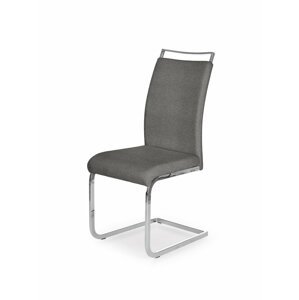 Jídelní židle FALKNER —ocel, látka, šedá