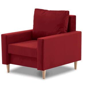 Relaxační křeslo BELLIS — látka, více barev Červená