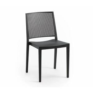 Plastová židle GRID — nosnost 150 kg, antracit