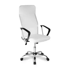 Otočná kancelářská židle KOMFORT — síť, bílá