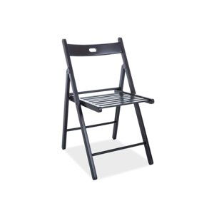 Zahradní skládací židle SMART — masiv, více barev Černá
