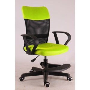 Dětská židle na kolečkách TIMMY II s podnožkou — látka, více barev reflexní zelená