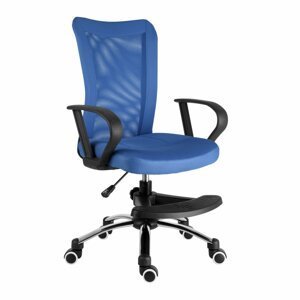 Dětská židle s podnoží BUCK  –⁠ látka, více barev Modrá