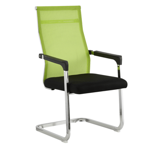 Konferenční židle RIMALA — síť, látka, zelená / černá