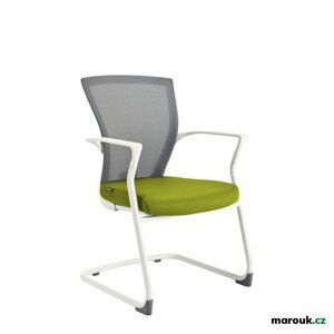 Jednací kancelářská židle Office More MERENS WHITE MEETING — více barev Zelená BI 203