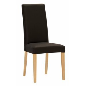 Jídelní celočalouněná židle Stima Nancy - PU kůže nebo látka, více barev Varianta 5 - buk, koženka marrone
