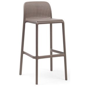 Plastová barová židle Stima BORA bar – bez područek Tortora