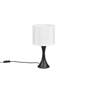 Trio Lighting Stolní lampa Sabia, Ø 20 cm, bílá/černá