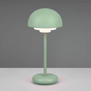 Reality Leuchten Stolní lampa LED Elliot IP44 baterie stmívač zeleň