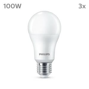 Philips Philips LED žárovka E27 13W 1521lm 4000K matná 3ks