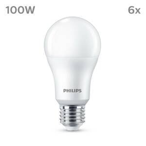 Philips Philips LED žárovka E27 13W 1521lm 2700K matná 6ks