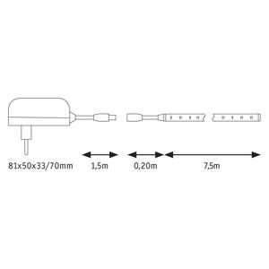 Paulmann Paulmann SimpLED pásek sada, 20W, teplá bílá, 7,5m