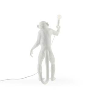 SELETTI LED deko stolní lampa Monkey Lamp, bílá, stojící