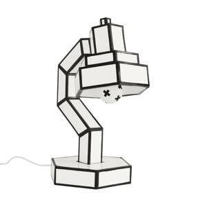 SELETTI LED stolní lampa Cut & Paste recyklovaný karton