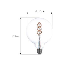 PRIOS Prios LED filament E27 G125 4W RGBW WiFi čirá