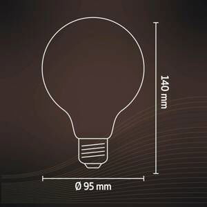 Calex Calex E27 G95 LED 4,5W filament zlatá 821 dim