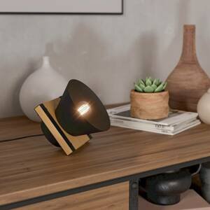 EGLO Stolní lampa Maccles, černá, dřevo