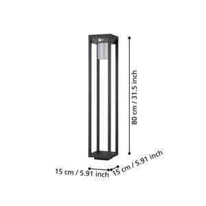EGLO Solární LED osvětlení cesty Martano se senzorem