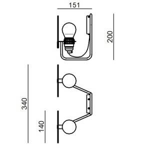 Stilnovo Stilnovo Bugia LED nástěnné světlo 2 zdroje zelená