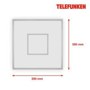 Telefunken LED panel Magic Cento stříbrná CCT RGB 60x60cm