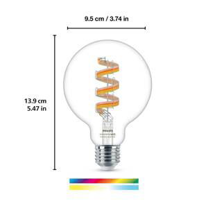 WiZ WiZ G95 LED filament globe WiFi E27 6,3W RGBW