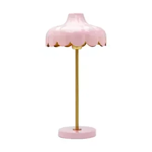 PR Home PR Home Wells stolní lampa růžová/zlatá