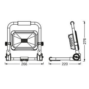 LEDVANCE Ledvance LED-Worklight Value Battery baterie 20W