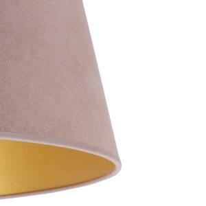 Euluna Stínidlo na lampu Cone výška 22,5 cm, růžová/zlatá
