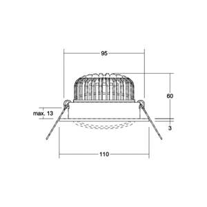 BRUMBERG BRUMBERG Kerby-R LED bodovka, 3000K, bílá