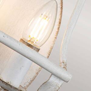 QUOIZEL Nástěnné svítidlo Bradbury, dvoubarevné, bílé