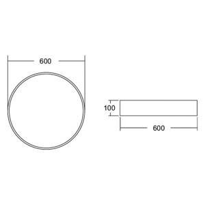 BRUMBERG BRUMBERG Biro Circle, Ø 60 cm, DALI stmívatelný, bílý, 4 000 K