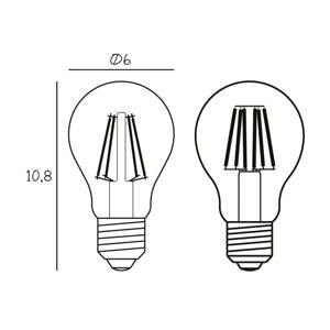 DESIGN BY US Libovolná LED žárovka, E27 Ø 6 cm 5 W 2 200 K stmívatelná