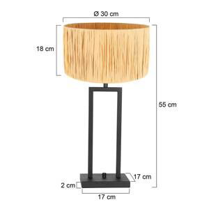 Steinhauer Stolní lampa Stang 3704ZW, přírodní proutí