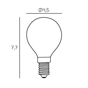 DESIGN BY US LED žárovka libovolná, E14 matná 2,5 W 2 700 K stmívatelná