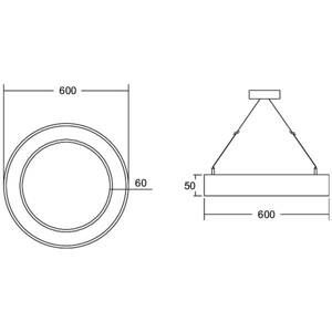 BRUMBERG BRUMBERG Biro Circle Ring5 direct Ø 60 cm DALI bílá 840