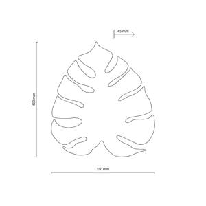 TK Lighting Nástěnné svítidlo Monstera, tvar listu, 3 x G9, ocel, hnědá barva