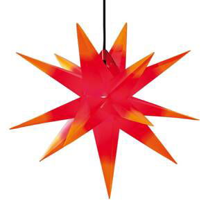 STERNTALER Hvězda XXL venkovní, 18cípá Ø 80 cm červená/žlutá